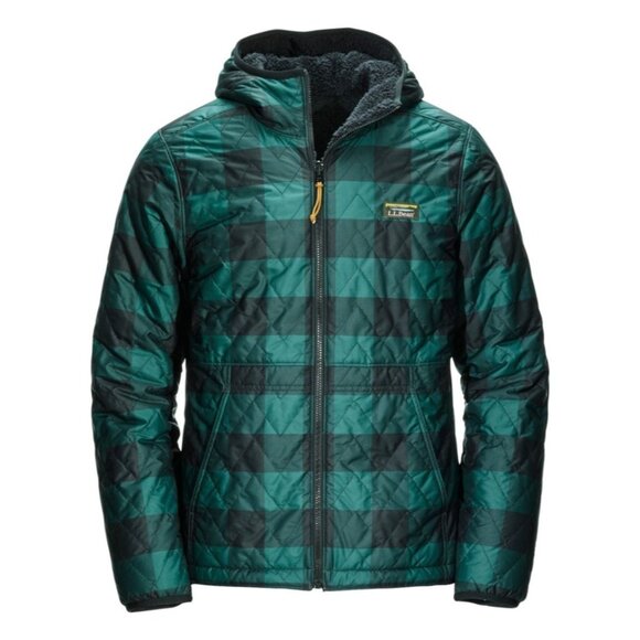 L. L. BEAN L.L. Bean Reversible Mountain Bound Hooded Jacket - Men's Size Large - Picture 1 of 13